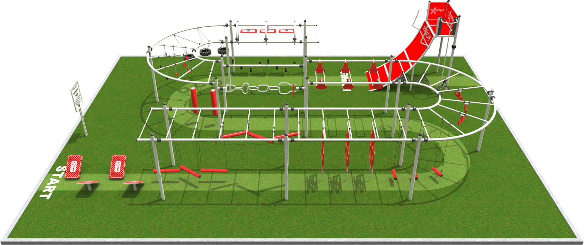 Ninja Course Rendering